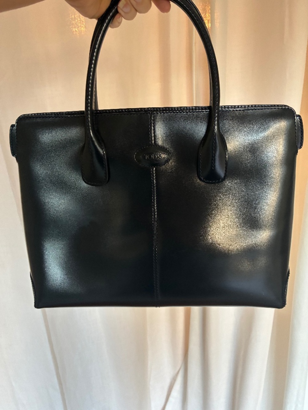 Tod's Diana Bag - Navy Blue Leather - Excellent Condition